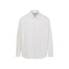 Lemaire Regular Shirt With Long Sleeves And Pointed Collar In White