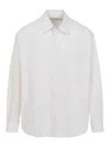 Lemaire Regular Shirt With Long Sleeves And Pointed Collar In White