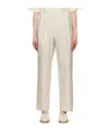 Lemaire Relaxed Elastic Waist Casual Pants In Nude