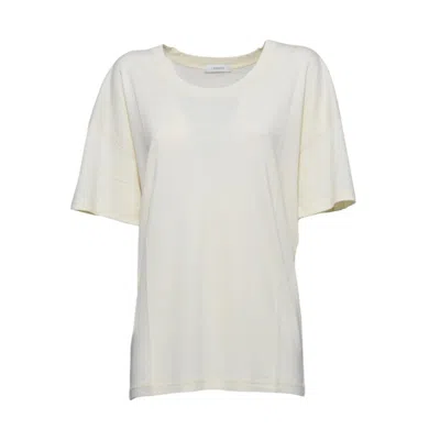 LEMAIRE RELAXED FIT COTTON JERSEY T-SHIRT WITH FLAT-LOCK STITCHING