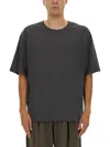 Lemaire Relaxed Fit Cotton-silk Blend T-shirt In Brown