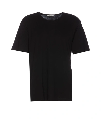 Lemaire Relaxed Fit Crewneck T-shirt In Nero