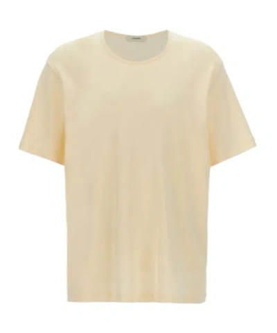 Lemaire Relaxed Fit Crewneck T-shirt In Nude