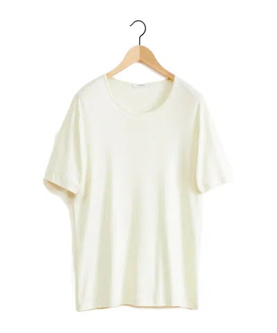 Lemaire Relaxed Fit Crewneck T-shirt In White