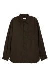 LEMAIRE LEMAIRE RELAXED FIT DOUBLE POCKET BUTTON-UP SHIRT