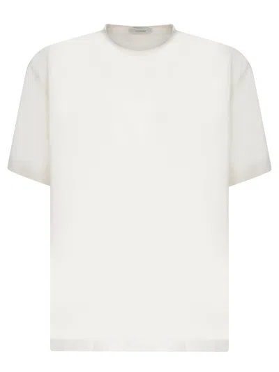 Lemaire Relaxed-fit White T-shirt With Round Neckline