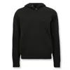 Lemaire Relaxed Hooded Sweater In Black