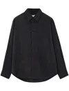 Lemaire Button-up Long-sleeve Shirt In 褐色