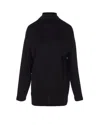 Lemaire Relaxed Mock Neck Long Sleeves Top In Black