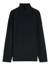Lemaire Relaxed Mock Neck T-shirt Clothing In Black