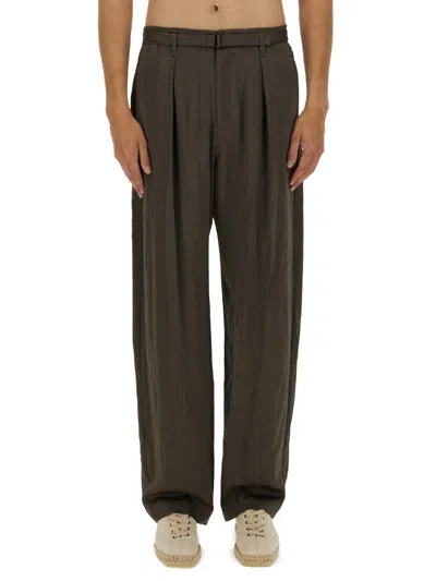 LEMAIRE LEMAIRE RELAXED PANTS WITH BELT