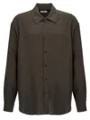 LEMAIRE RELAXED SHIRT, BLOUSE BROWN