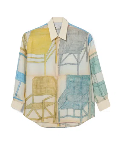 Lemaire Relaxed Shirt In Creamy White /