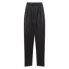 Lemaire Relaxed Silk-blend Pants In Black