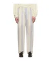 Lemaire Relaxed Striped Casual Pants In Multicolor