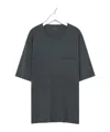 Lemaire Relaxed Fit Cotton-silk Blend T-shirt In Black