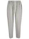 Lemaire Gray Relaxed Trousers In Grey
