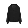 Lemaire Relaxed Twisted Cardigan In Black