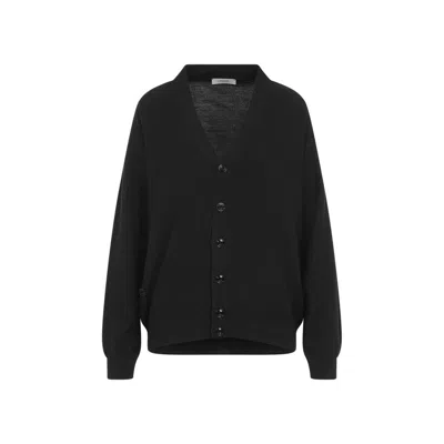 Lemaire Relaxed Twisted Cardigan In Black