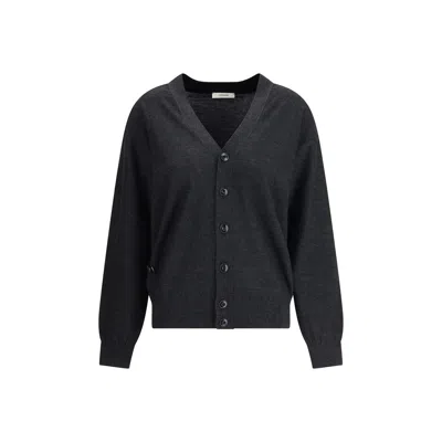Lemaire Relaxed Twisted Cardigan In Black