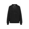 Lemaire Relaxed Twisted Cardigan S In Black