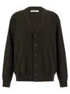 Lemaire Relaxed Twisted Cardigan In Brown