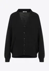 Lemaire Relaxed Twisted Cardigan In Black