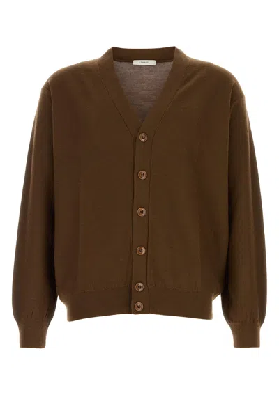 Lemaire Relaxed Twisted Cardigan-l Nd  Male In Brown