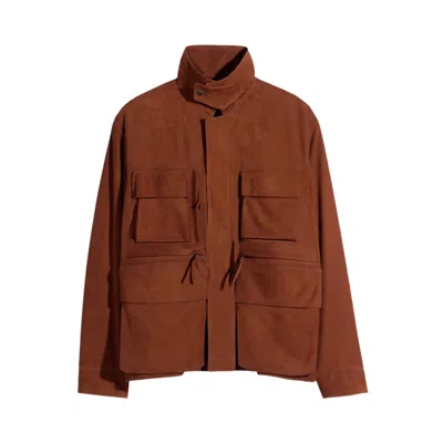 Pre-owned Lemaire Reporter Jacket 'cigar' | Tan | Men's Size S In Brown