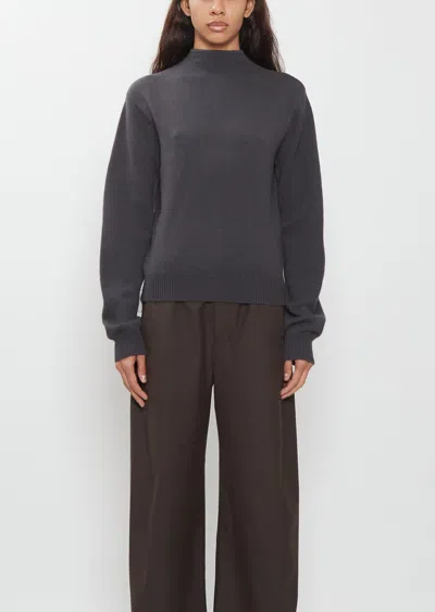 Lemaire Reversible Buttoned Cashmere Sweater In Black