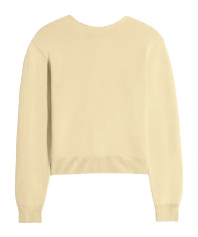 Lemaire Reversible Buttoned Sweater In Neutral