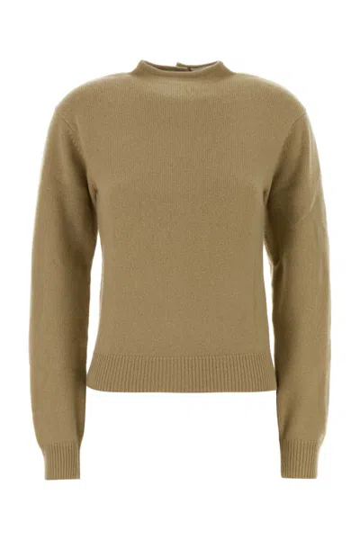 Lemaire Reversible Buttoned Sweater In Green