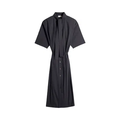 Pre-owned Lemaire Reversible Tube Dress 'squid Ink' | Black | Women's Size 38