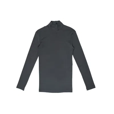 Lemaire Rib Longsleeve Turtleneck In Grigio