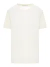 Lemaire Rib T-shirt In Neutral