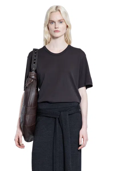 Lemaire Rib T-shirt In Black