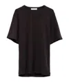 Lemaire Short-sleeve Crew-neck Top In Black