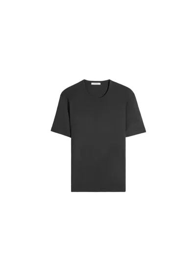 Lemaire Rib T-shirt In Black