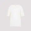 Lemaire Short-sleeved T-shirt In Light Cream