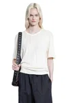 Lemaire Rib T-shirt In White