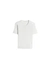 Lemaire Rib T-shirt In White