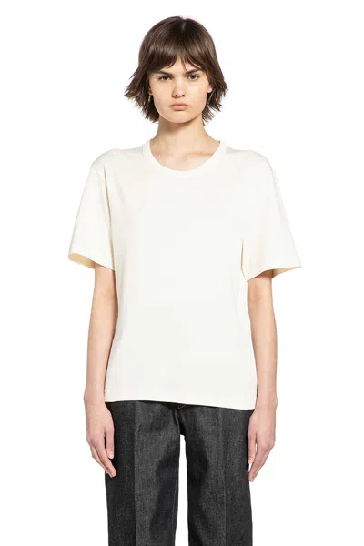 Lemaire Rib T-shirt In White