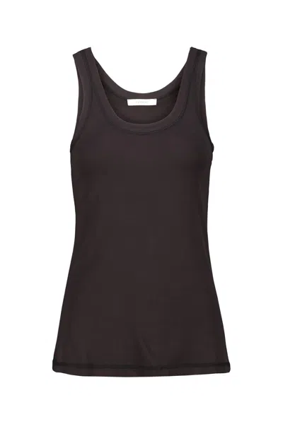 Lemaire Rib Tank Top In Brown