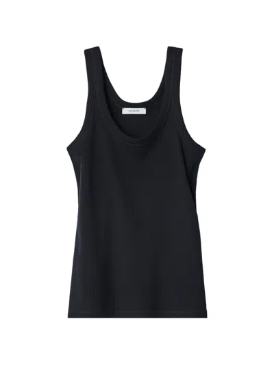 Lemaire Rib Tank Top In Jersey In Transparent