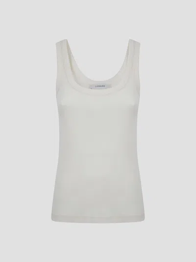 Lemaire Rib Tank Top In White