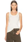 Lemaire Seamless Sleeveless Top In White
