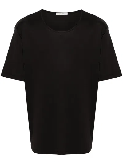 Lemaire Rib U Neck T-shirt Clothing In Blue