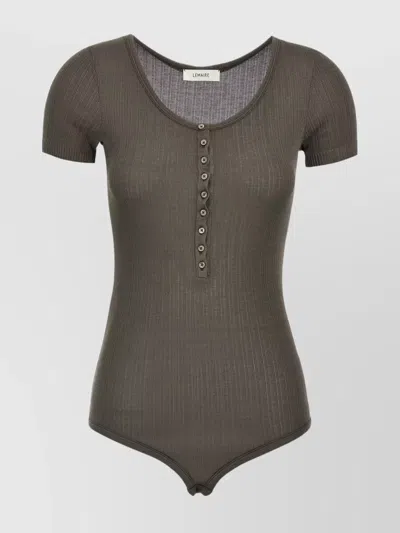 LEMAIRE RIBBED BODY SHORT SLEEVES