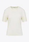 Lemaire Basic Crewneck T-shirt In White