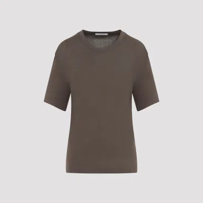 Lemaire Ribbed Cotton T-shirt For Women In Multi